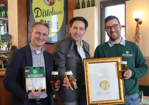 "Distel Hell" ist Bier des Monats